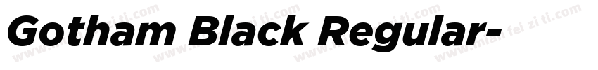Gotham Black Regular字体转换